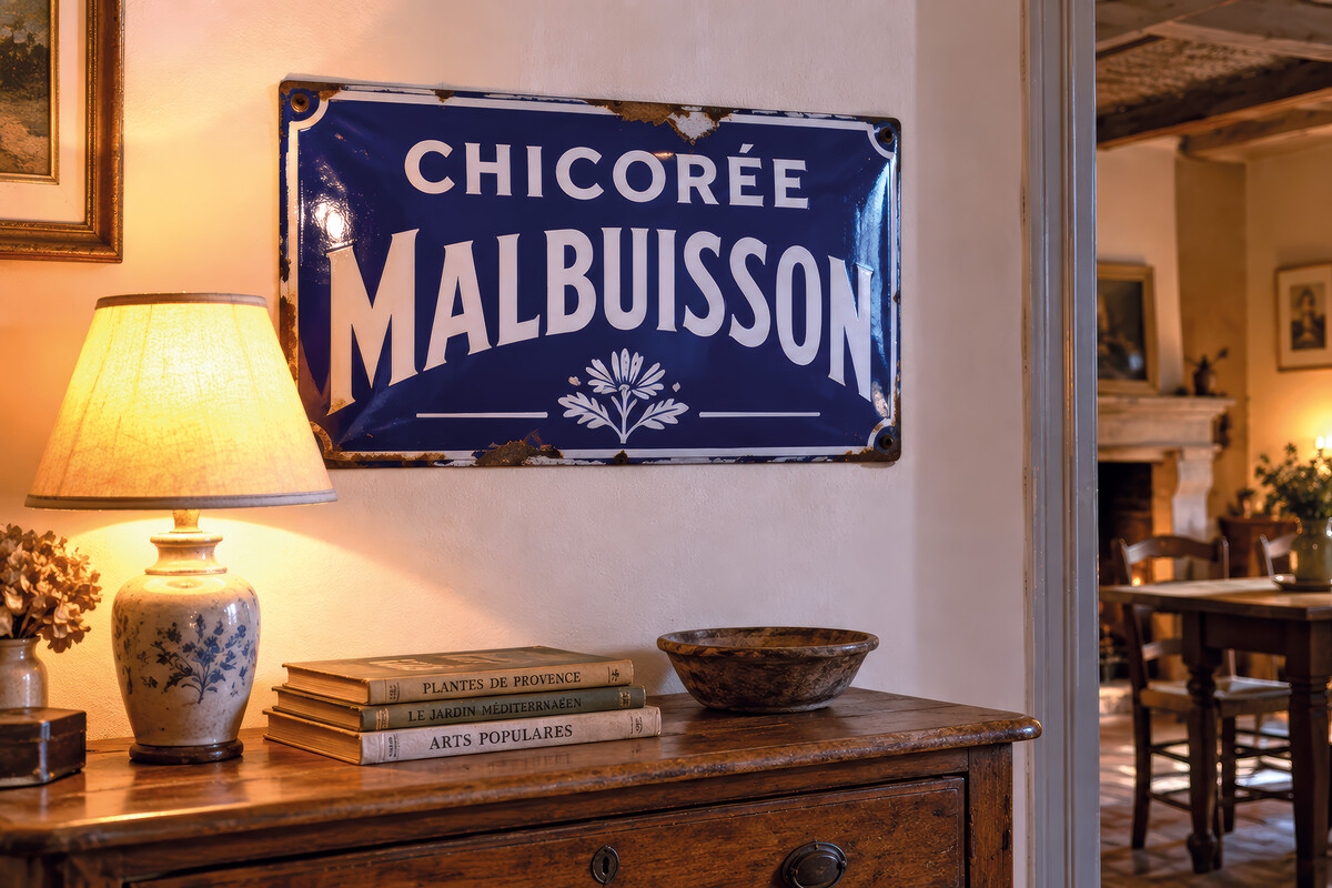 Histoire de la plaque émaillée publicitaire, de la façade au salon