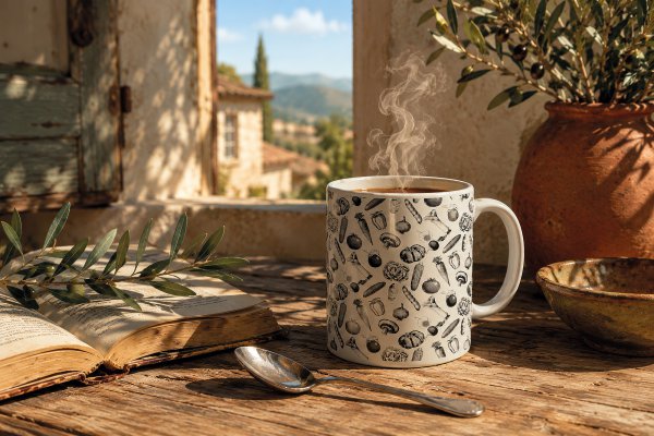 L'art de la table : le mug en céramique illustré