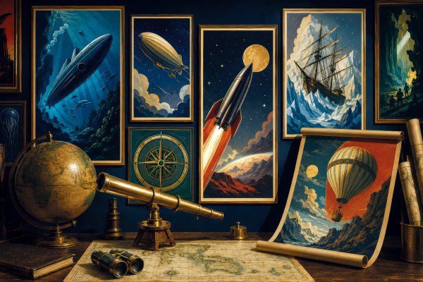 Jules Verne : les Voyages Extraordinaires en affiches