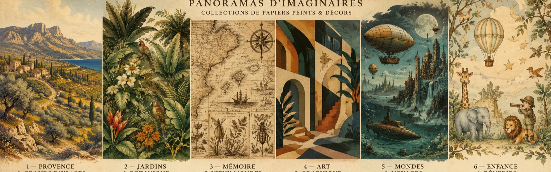 Papier peint Fresques (panoramiques) — Manufacture Arssans