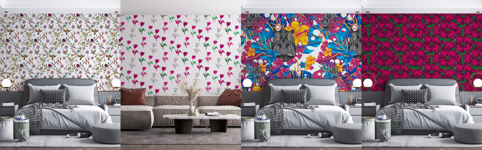 Papier peint Rose — Manufacture Arssans