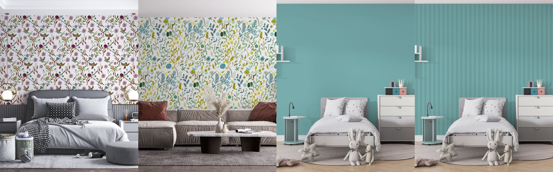 Papier peint Turquoise — Manufacture Arssans
