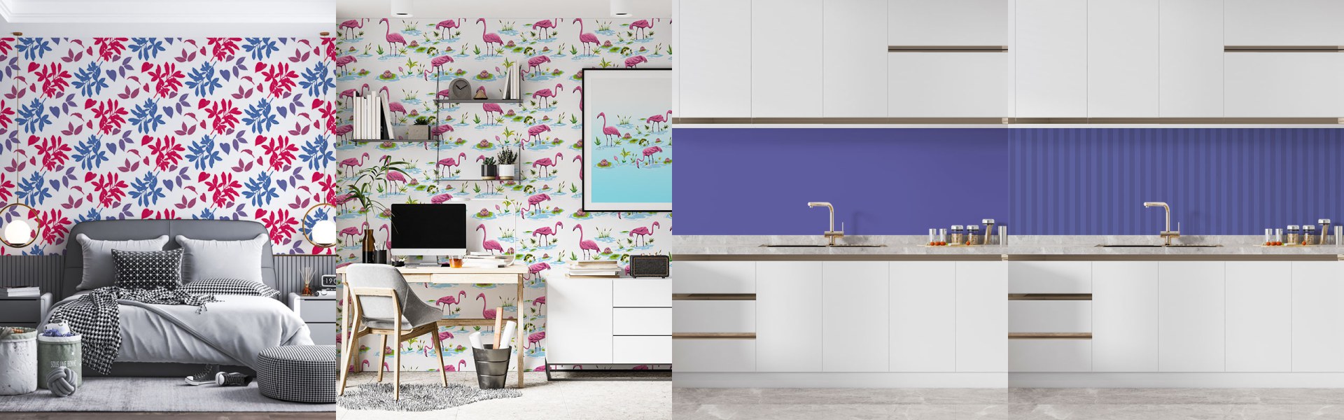 Papier peint Violet — Manufacture Arssans